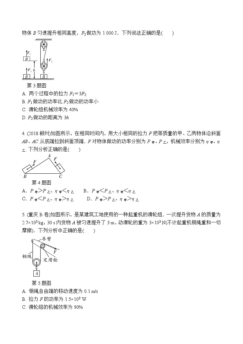 中考物理二轮复习力学培优练习专题13 机械效率的综合计算（2份打包，教师版+原卷版）03
