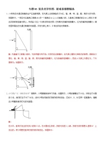 中考物理二轮复习易错专练专题03 复杂光学作图（2份打包，教师版+原卷版）