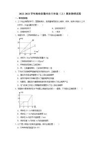 海南省儋州市2022-2023学年八年级上学期期末物理试卷