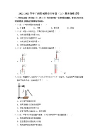 广西防城港市2022-2023学年八年级上学期期末物理试卷