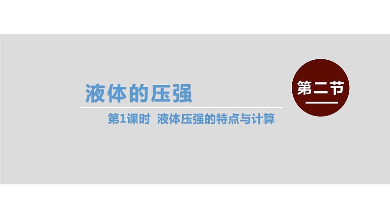 人教版八年级物理下册--9.2.1 液体的压强（精品课件）01