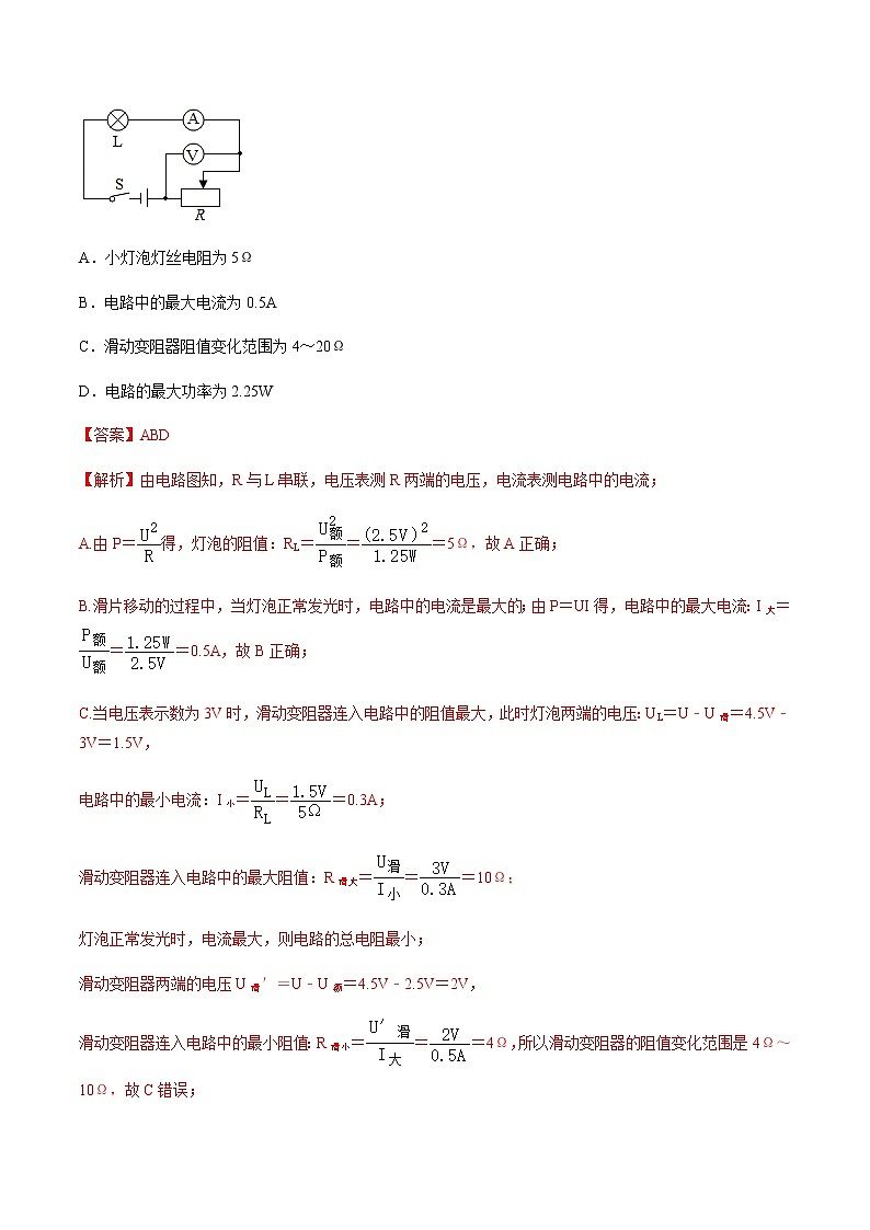初中升学考试物理微专题复习专题44求解最值及范围类初中升学考试问题教师版含解析第2页