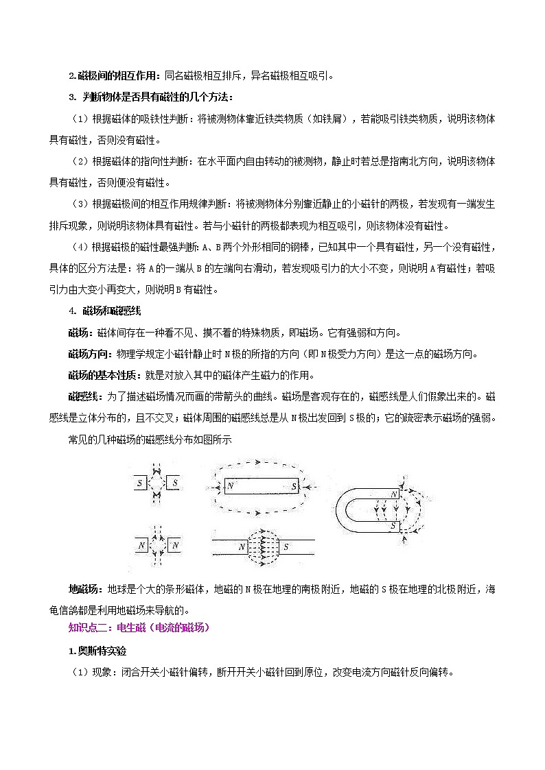 中考物理一轮复习讲练测专题20  电与磁（讲练）（2份打包，解析版+原卷版）02