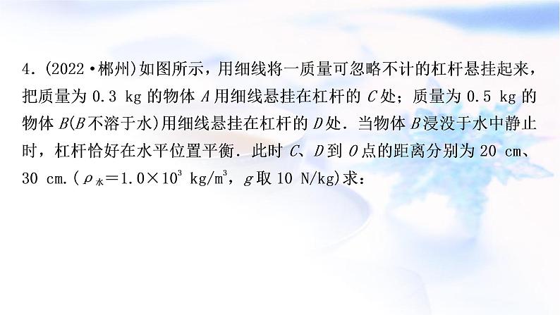 中考物理复习专题3与简单机械有关的计算练习课件05