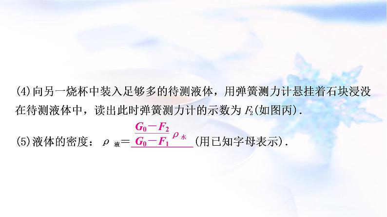 中考物理复习专题1利用浮力测密度教学课件第6页