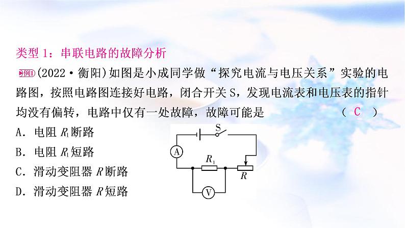 中考物理复习专题5电路故障分析教学课件05