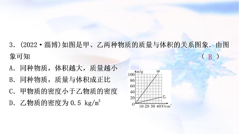 中考物理复习第7讲质量与密度练习课件04