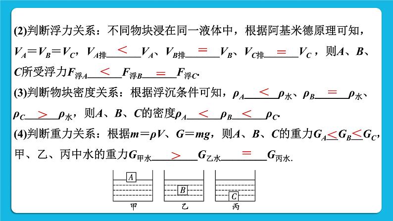 第十讲03微专题1 浮力、压强综合判断 课件05