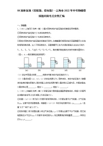 08液体压强（实验题、综合题）-上海市2022年中考物理模拟题高频考点分类汇编