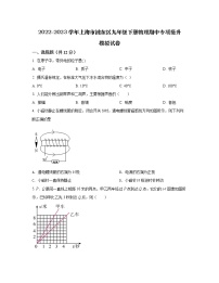 2022-2023学年上海市浦东区九年级下册物理期中专项提升模拟试卷（含解析）