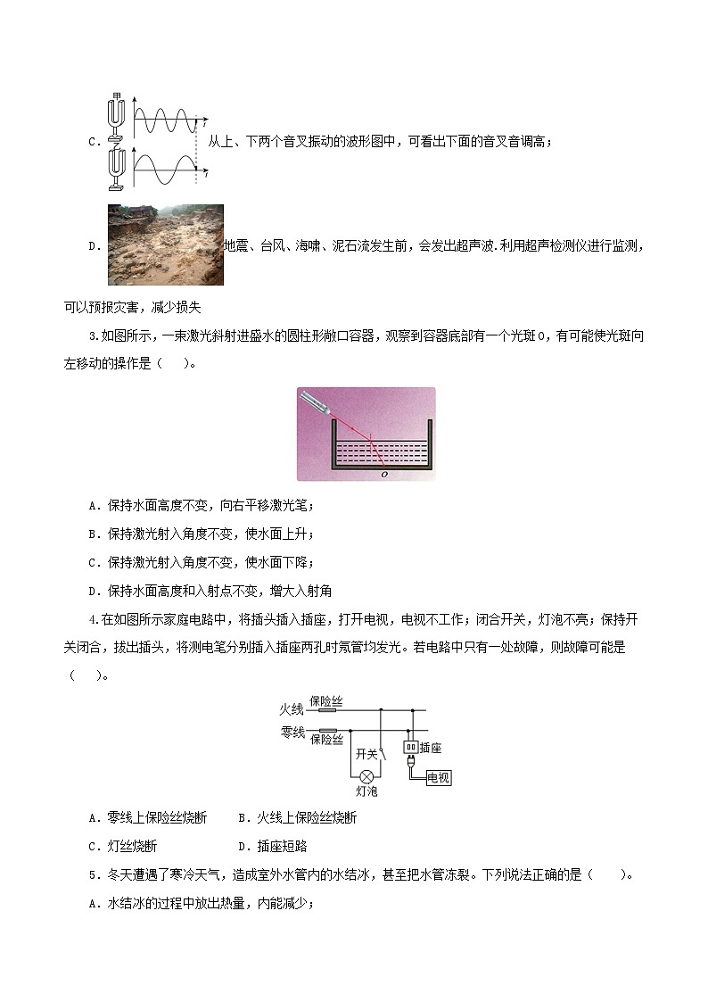 物理（河北卷）-学易金卷：2023年中考第一次模拟考试卷02