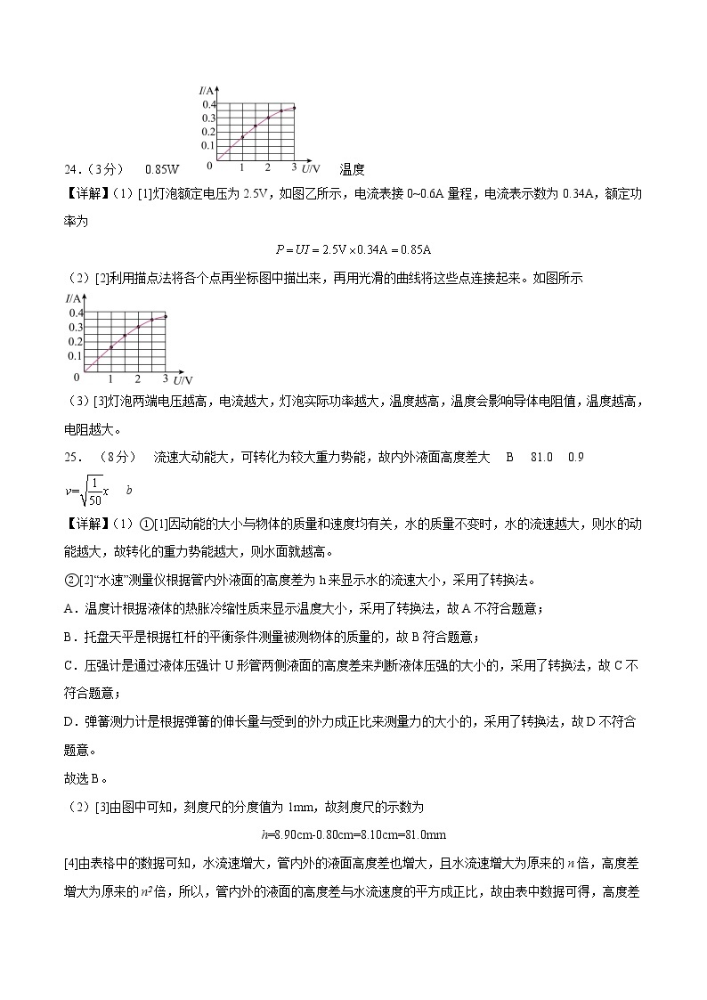 物理（江苏南京卷）-学易金卷：2023年中考第一次模拟考试卷03