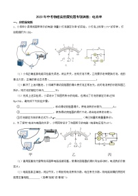 2023年中考物理实验探究题专项训练：电功率