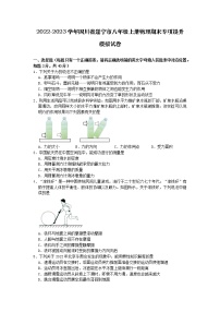 2022-2023学年四川省遂宁市八年级上册物理期末专项提升模拟试卷（含解析）