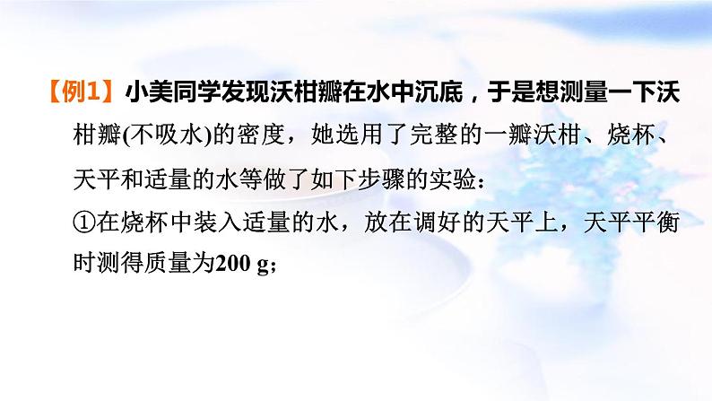 中考物理复习第14课时特殊方法测密度教学课件第7页