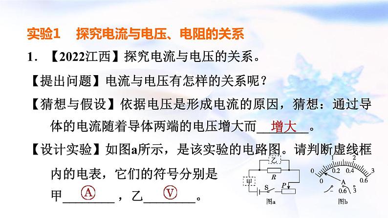 中考物理复习专题七电学高频实验习题课件第3页