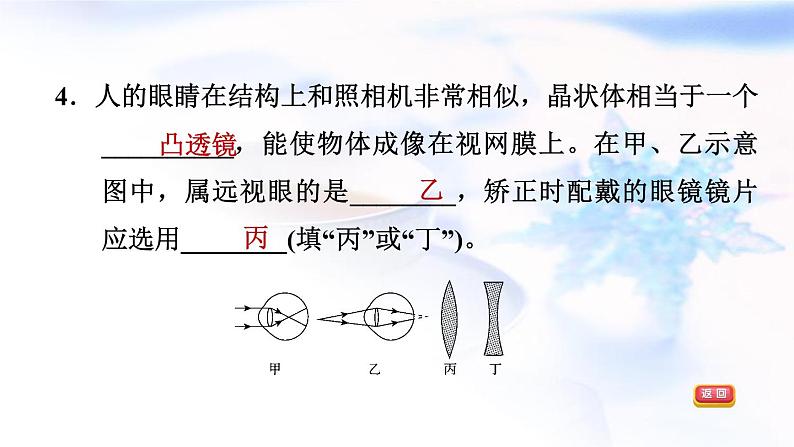 中考物理复习第4课时凸透镜成像习题课件第6页