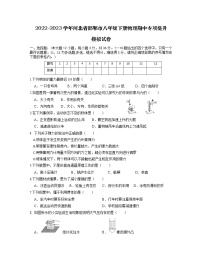 2022-2023学年河北省邯郸市八年级下册物理期中专项提升模拟试卷（含解析）