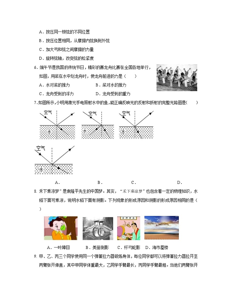2022-2023学年山东省济南市八年级下册物理期末专项突破模拟试卷（含解析）第2页