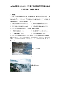 山东省临沂市2020-2022三年中考物理真题分类汇编05温度与物态变化、内能及其利用