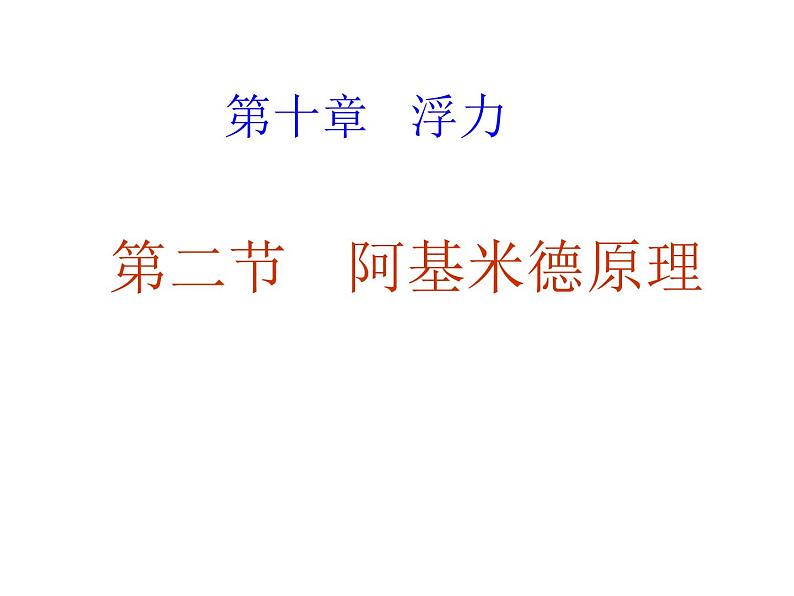 人教版八年级物理下册--10.2阿基米德原理（课件1）第2页