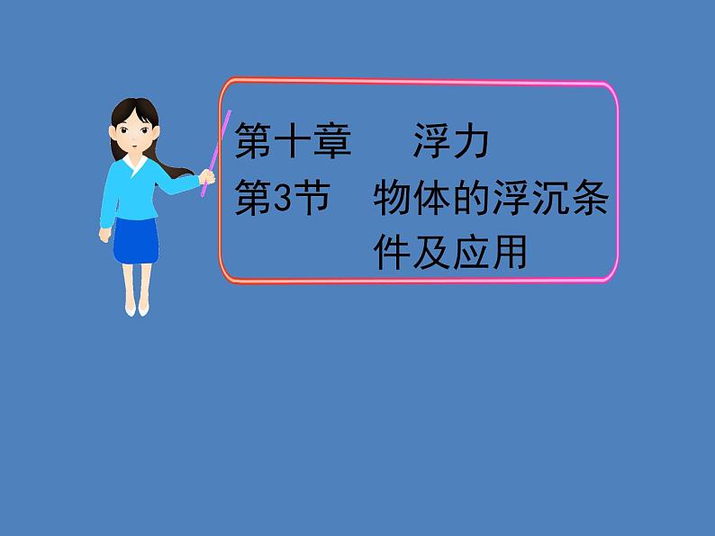 人教版八年级物理下册--10.3物体的浮沉条件及应用（课件2）第1页