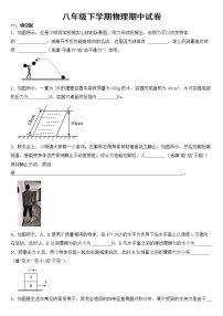 河南省新乡市2023年八年级下学期物理期中试卷【含答案】