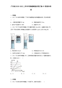 广东省2020-2022三年中考物理真题分类汇编-01质量和密度