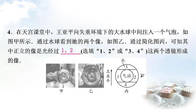 中考物理复习第3讲透镜及其应用作业课件第4页