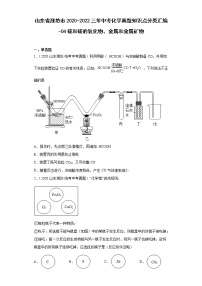 山东省潍坊市2020-2022三年中考化学真题知识点分类汇编-04碳和碳的氧化物、金属和金属矿物