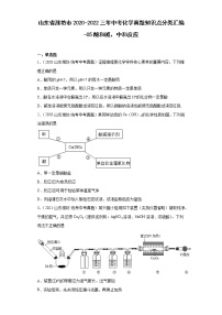 山东省潍坊市2020-2022三年中考化学真题知识点分类汇编-05酸和碱、中和反应