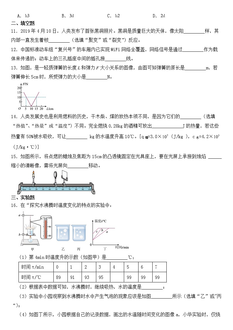 吉林省长春市2023年物理中考模拟试卷【含答案】第3页