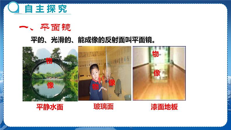 广东教育上海科技版物理八年级上第三章光和眼睛第3节探究平面镜成像特点第1课时  教学课件第4页