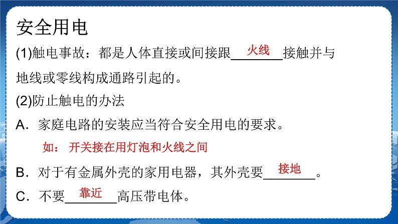 沪科版物理九年级上第十五章复习课 PPT课件+教学详案05