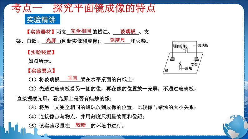 教科版物理八年级上 第四章 在光的世界里 3.科学探究：平面镜成像 第2课时  教学课件03