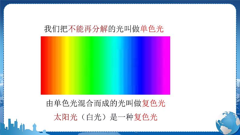 教科版物理八年级上 第四章 在光的世界里 8.走进彩色世界  教学课件08