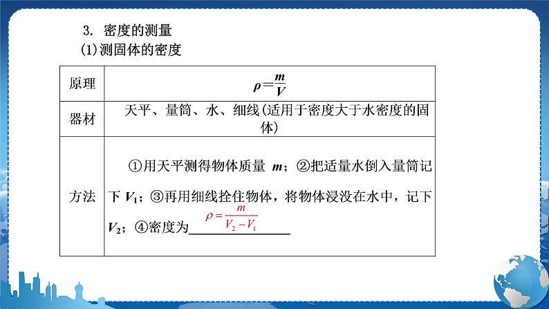 教科版物理八年级上 第六章 质量与密度 章末复习课 教学课件06