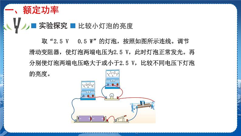 教科版物理九年级上  第六章 电功率  4.灯泡的电功率 教学课件05