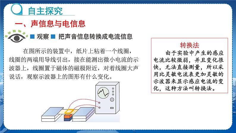 教科版物理九年级上  第八章 电磁相互作用及应用 3.电话和传感器 教学课件06