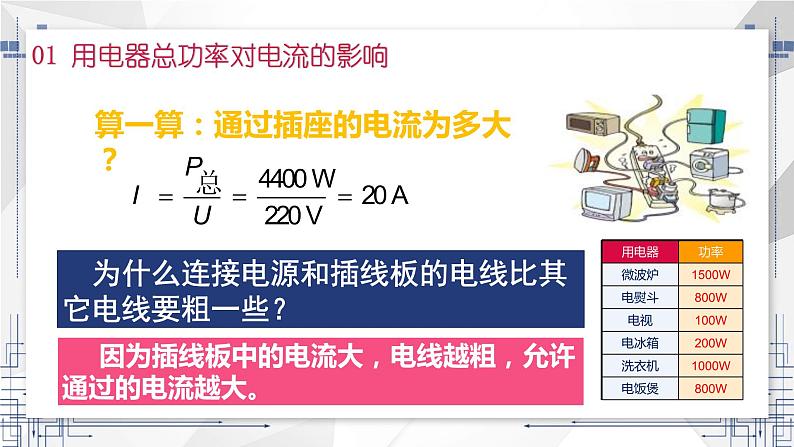 19.2 家庭电路中电流过大的原因  课件  人教版物理九年级全册ppt07