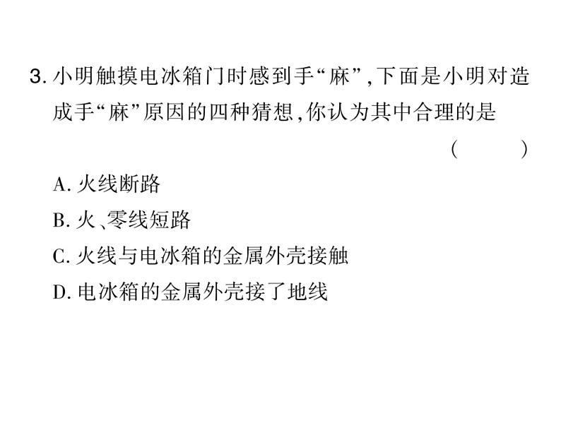 初中物理中考复习 中考物理 第二十一讲 生活用电课件PPT第8页