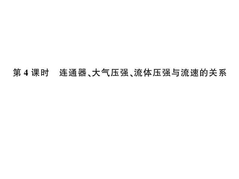 初中物理中考复习 中考物理 第十讲液体压强、气体压强 课时四课件PPT第1页