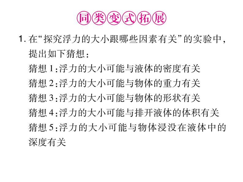 初中物理中考复习 中考物理 第十一讲浮力及其应用 课时一课件PPT第5页