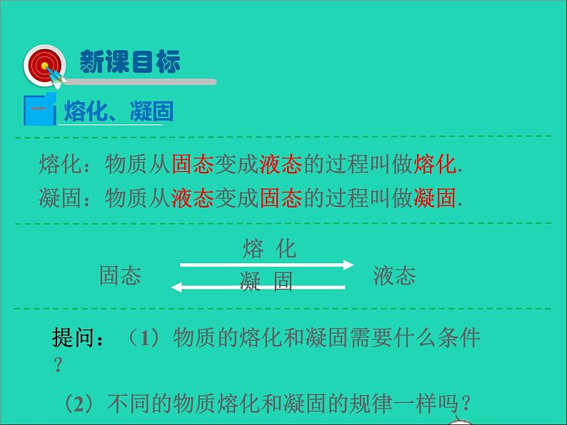 2022—2023学年度八年级物理上册第1章物态及其变化第2节熔化与凝固教学课件新版北师大版第3页