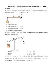 人教版中考物理二轮复习专题专练——杠杆的动态平衡分析（23）附解析