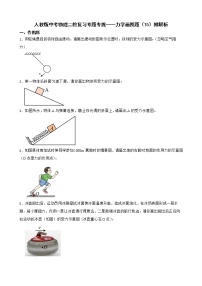 人教版中考物理二轮复习专题专练——力学画图题（15）附解析