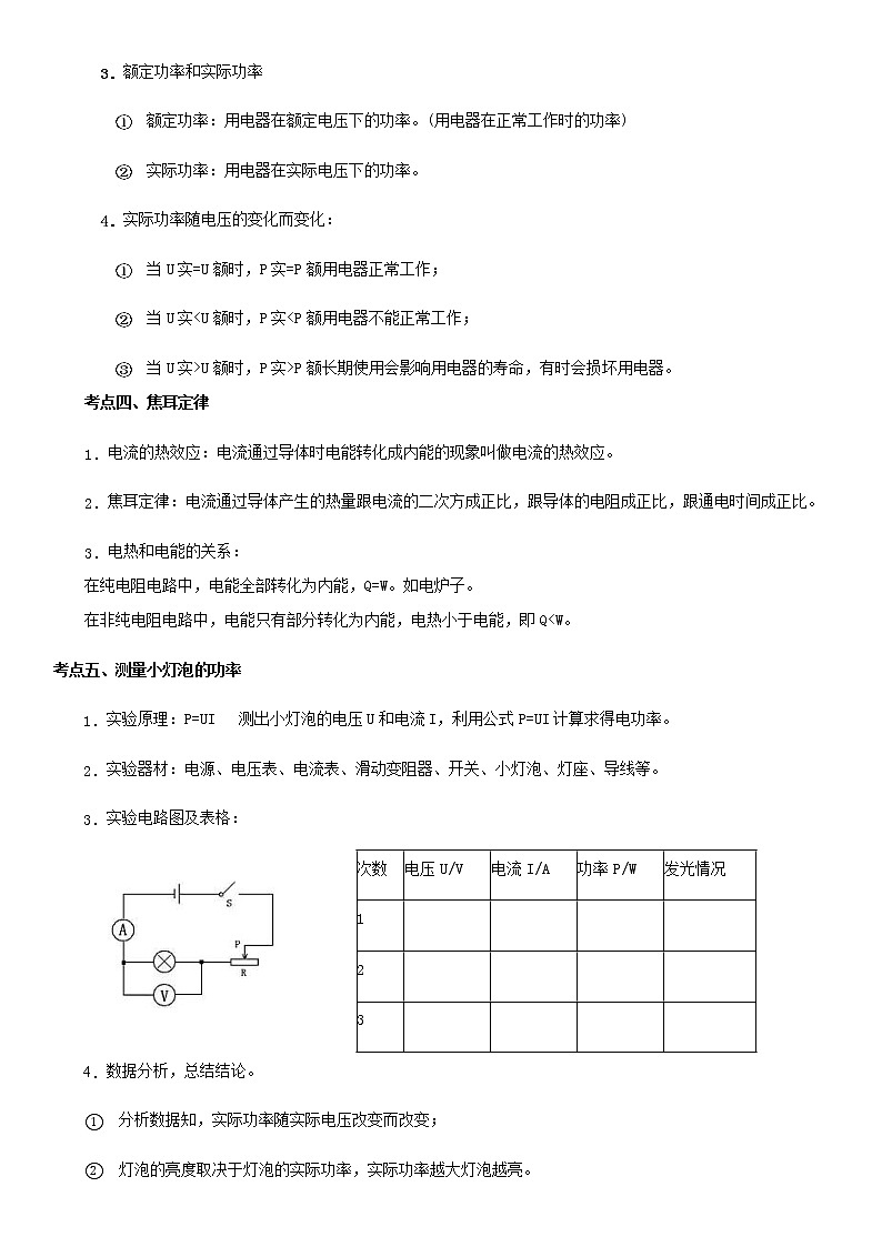 重难点16  电能与电功率 （原卷版）第2页