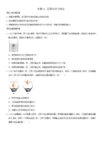 专题21 压强与浮力综合-2023年中考物理二轮复习核心考点精讲与精练（全国通用）