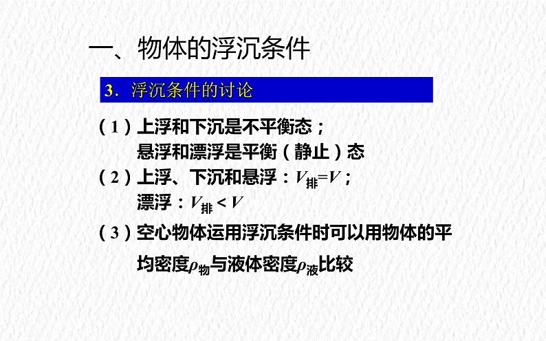 10.3 物体的浮沉条件及应用 课件1106