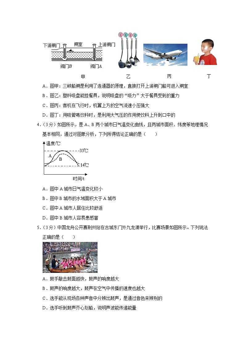 2023年湖北省黄冈市浠水县英才学校中考物理模拟试题（含答案）第2页